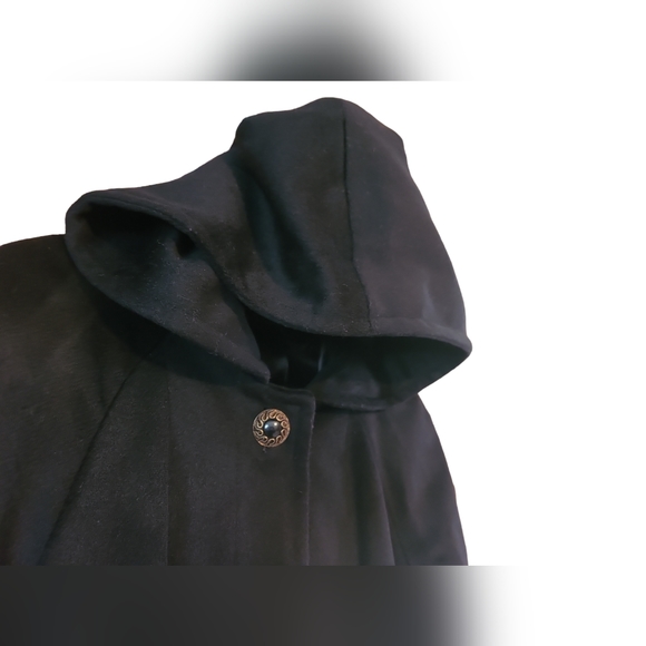 Vintage  Donny Brook Women's Long Wool Coat with Hood - Picture 3 of 5